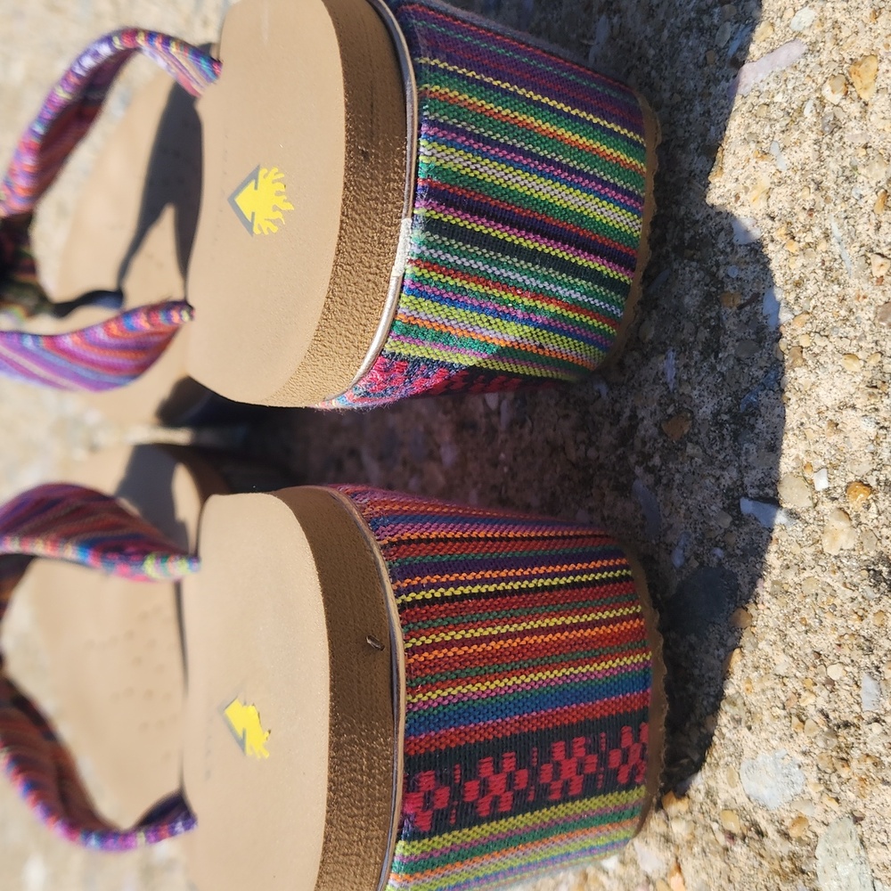 VOLATILE Colorful Flip Flops with Pattern - Picture 3 of 5